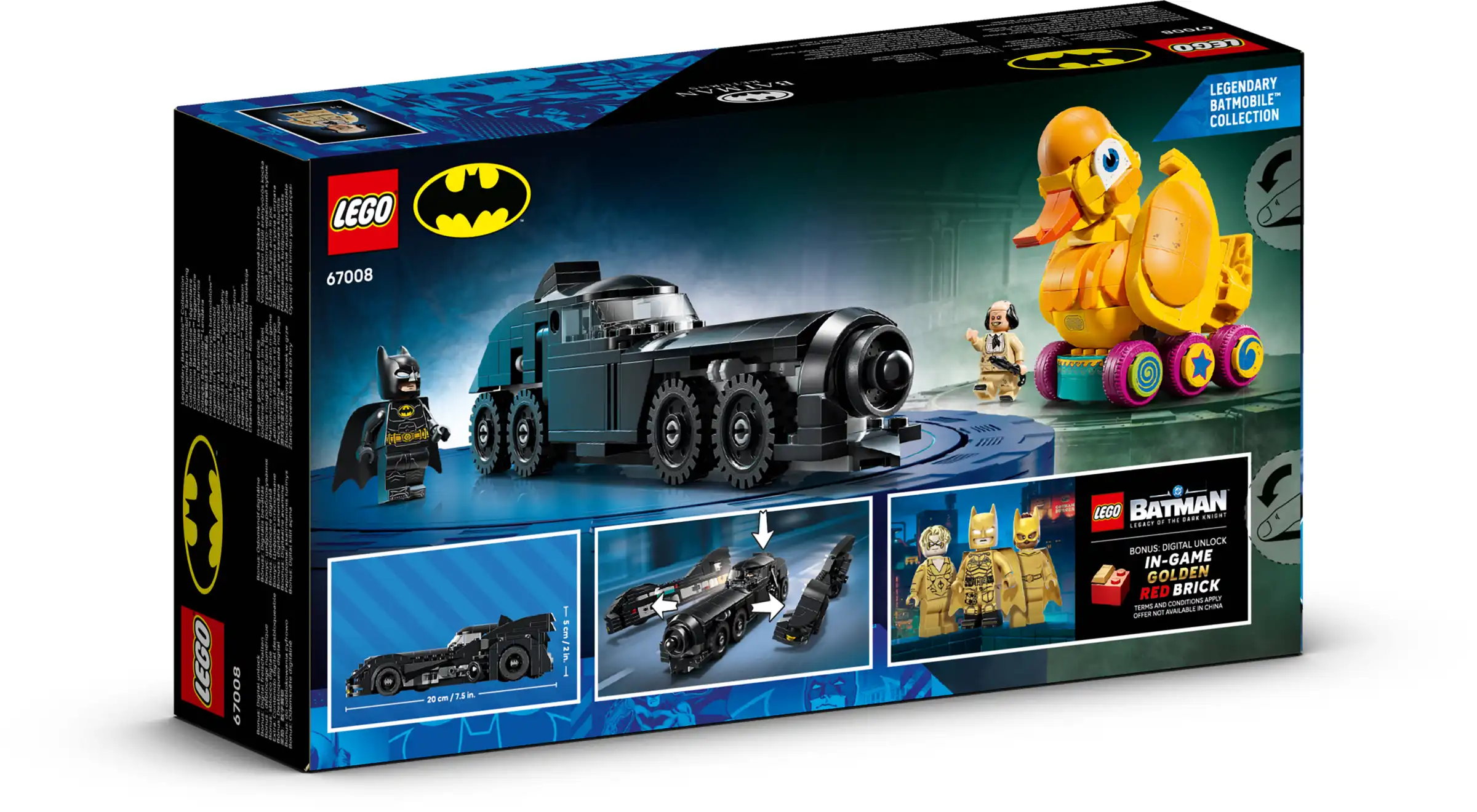 Zdjecie zestawu LEGO 67008 DC Batmobil i kaczka z filmu Powrót Batmana 3