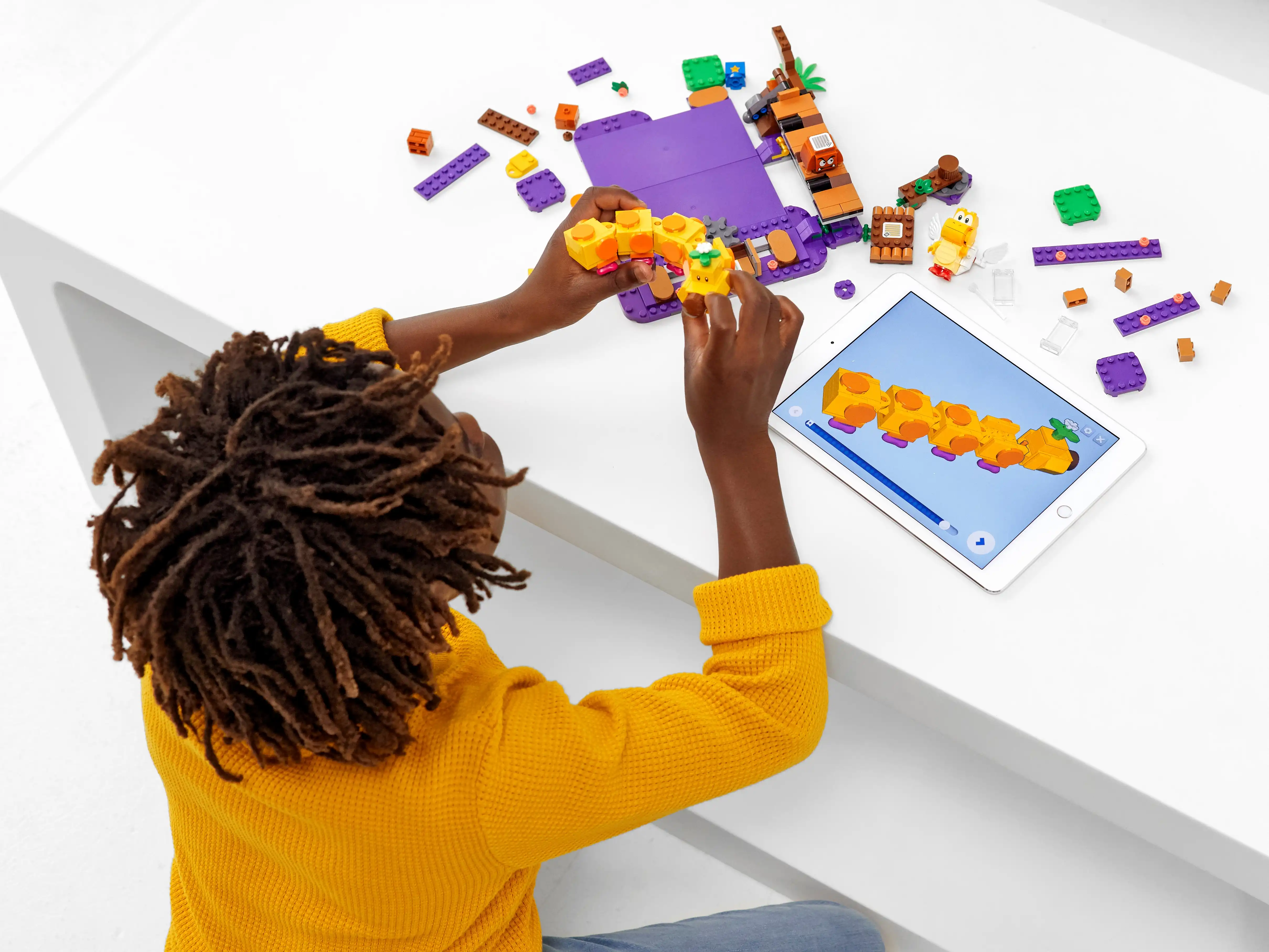 Zdjecie zestawu LEGO 71383 Super Mario Trujące bagno Wigglera - zestaw dodatkowy 2