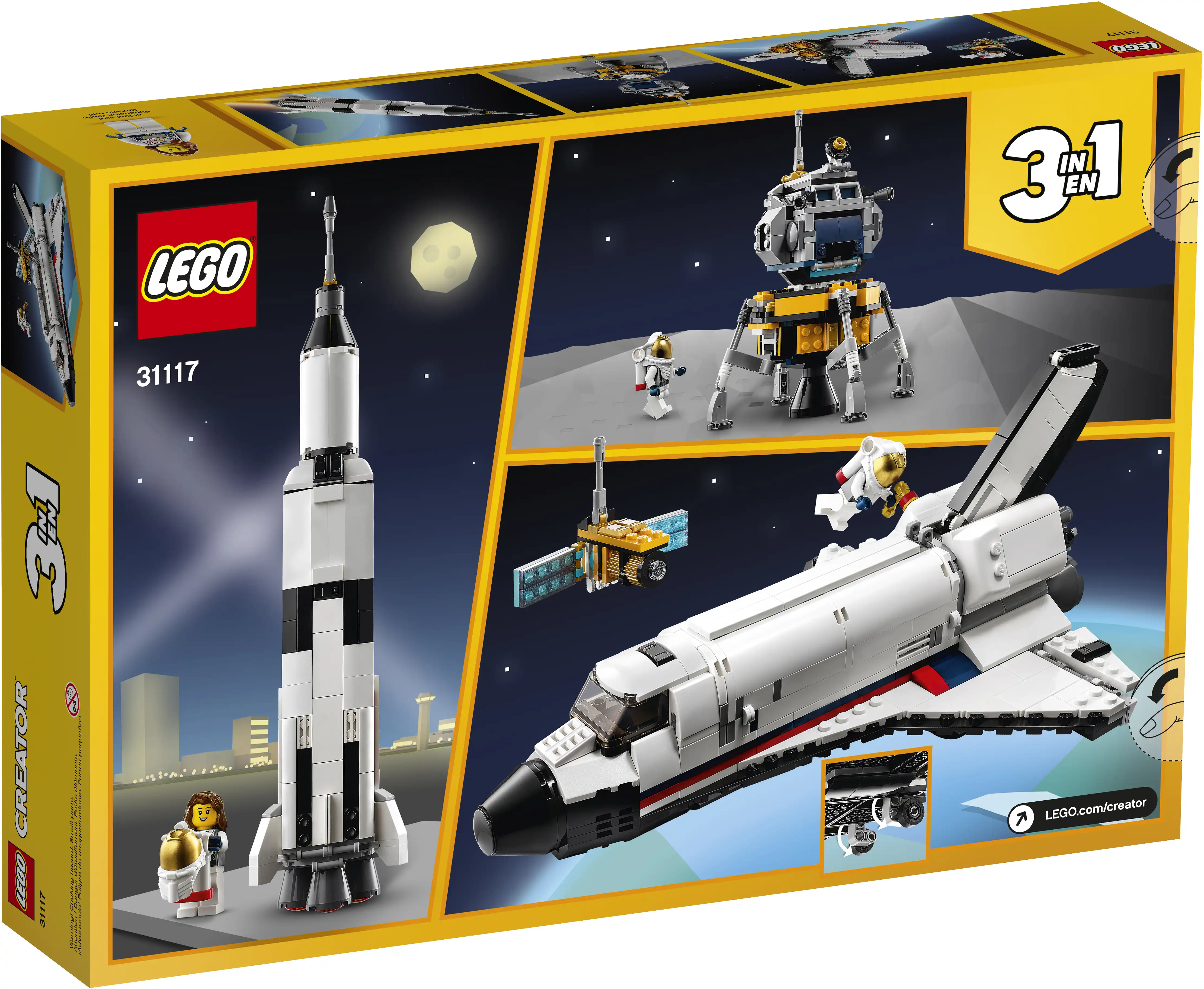 Zdjecie zestawu LEGO 31117 Creator 3 w 1 Przygoda w promie kosmicznym 4
