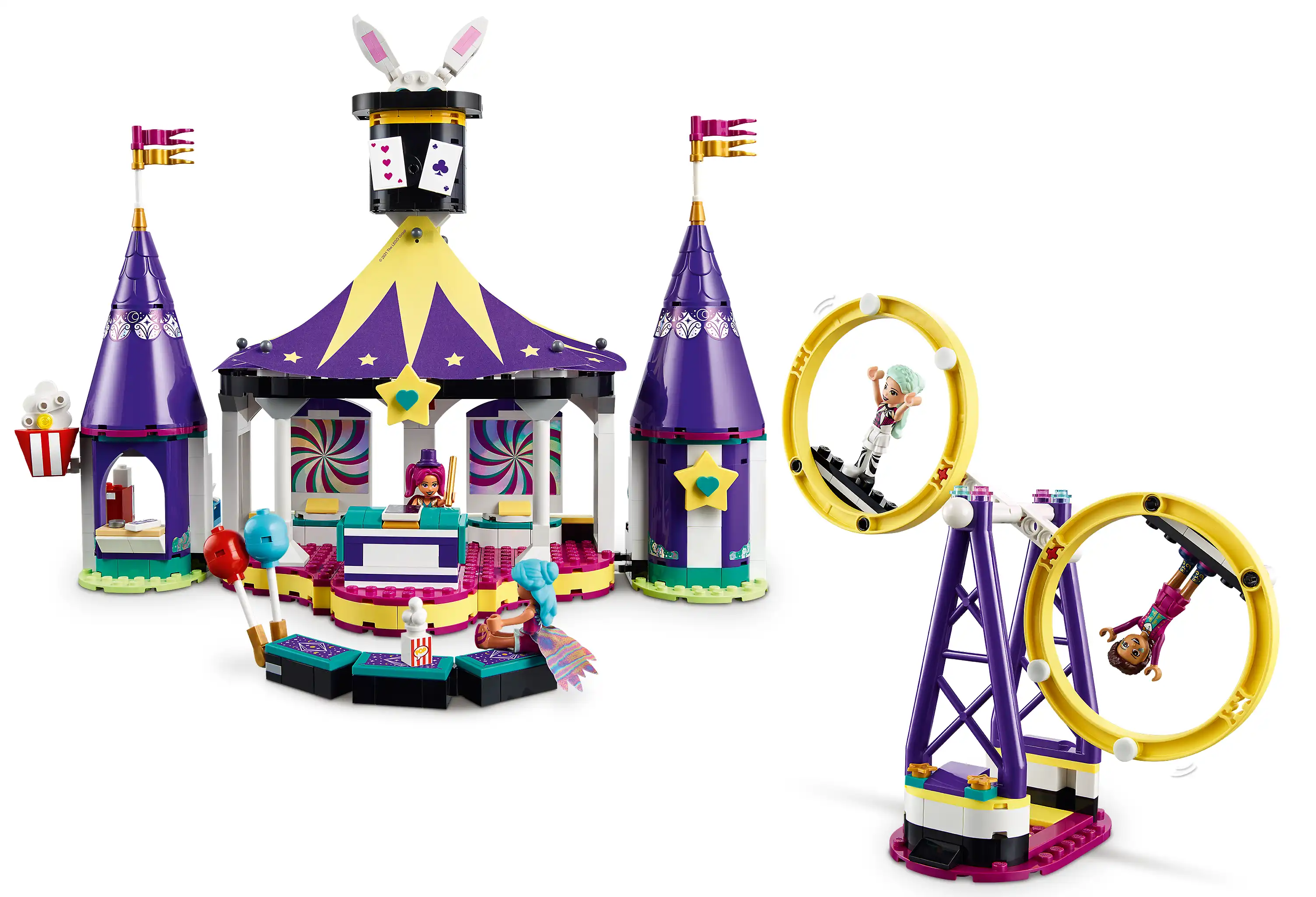 Zdjecie zestawu LEGO 41685 Friends Magiczne wesołe miasteczko z kolejką górską 2