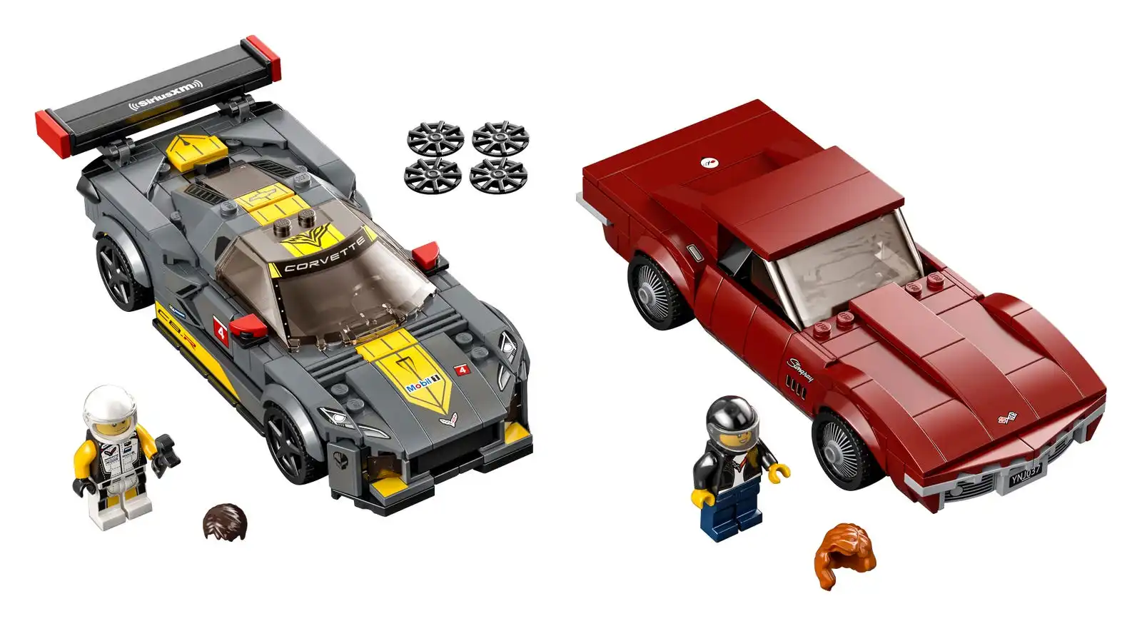 Zdjecie zestawu LEGO 76903 Speed Champions Samochód wyścigowy Chevrolet Corvette C8.R i 1968 Chevrolet Corvette 3
